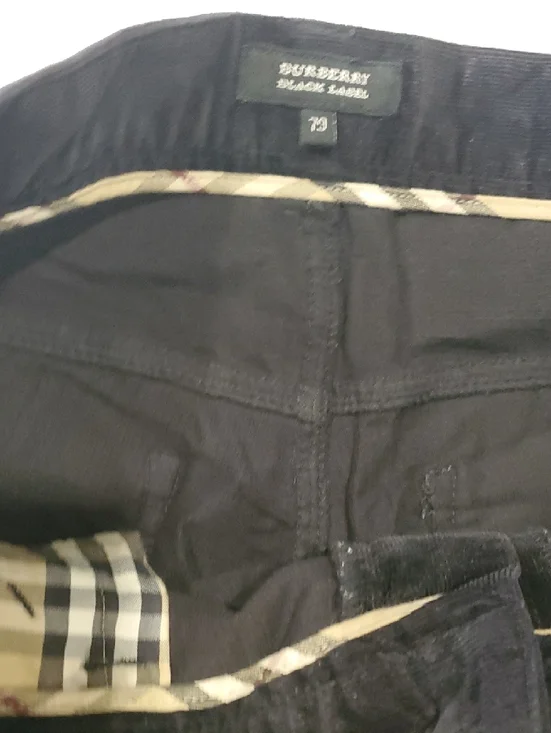 Burberry Black Label Men's Blue Straight Corduroy Jeans - Picture 4 of 15